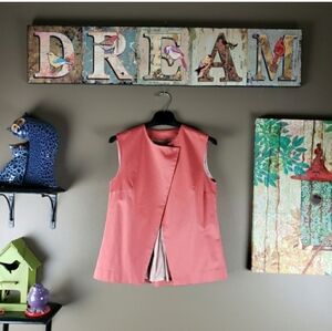 Cocoon by Elizabeth Geisler harbor pleated vest medium